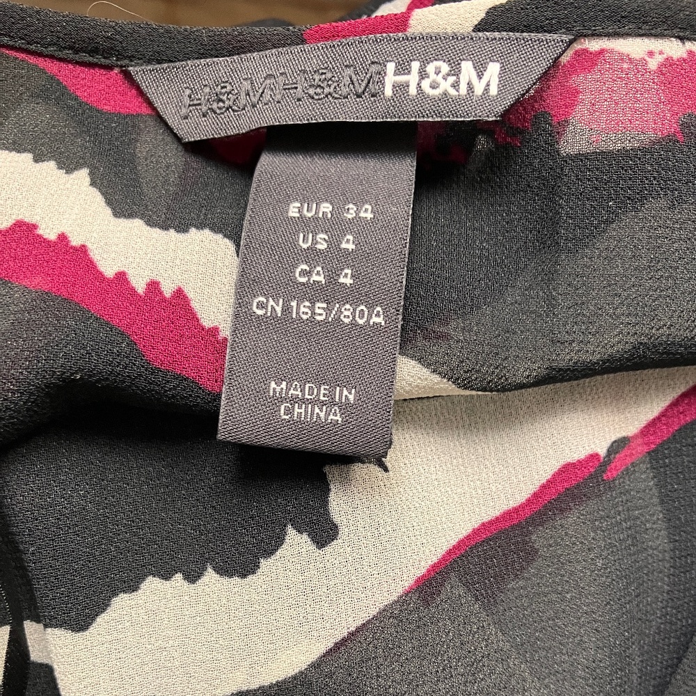 NEW H&M TRANSPARENT ZEBRA PRINT MAXI - Picture 2 of 14